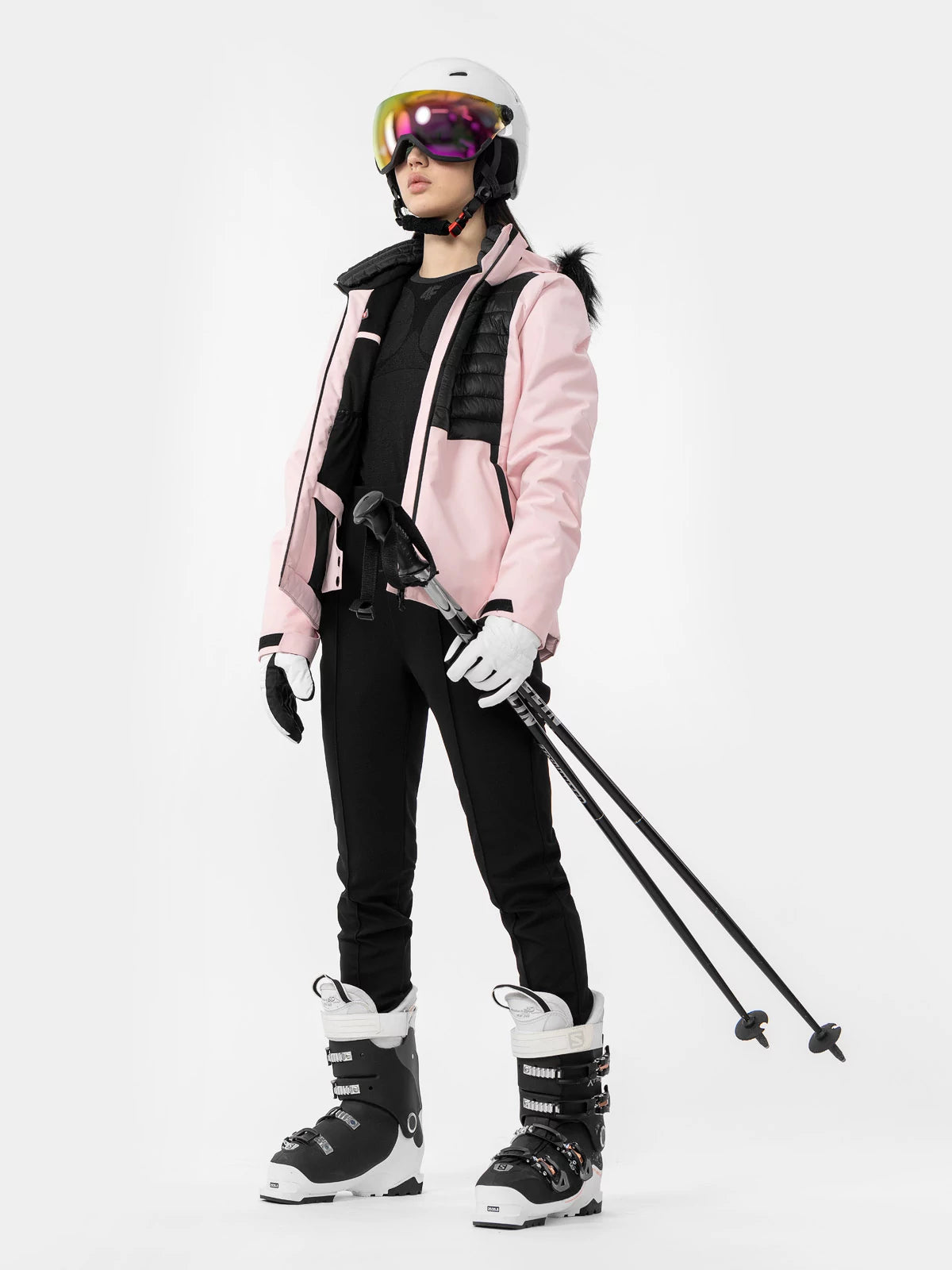 Spodnie narciarskie 4FPro membrana 10000 damskie - czarne